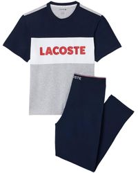 Lacoste - Schlafanzug LOUNGEWEAR PYJAMA SET - Lyst