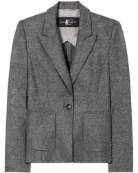 Luisa Cerano - Flanell-Blazer mit Wolle - Lyst
