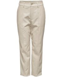 ONLY - Hose in Lederoptik ONLJACKY FAUX LEATHER ANCLE PANT - Lyst