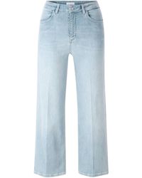 Rich & Royal - Jeans CULOTTE LIGHT BLUE SATIN DENIM - Lyst