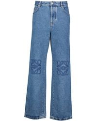 Loewe - Jeans ANAGRAM BAGGY - Lyst