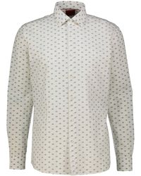 HUGO - Hemd mit Leinen VALERIO Modern Fit - Lyst