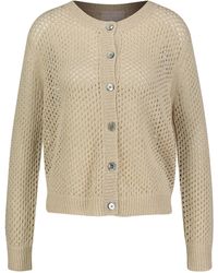 Hemisphere - Strickjacke mit Leinen und Glanzgarn - Lyst