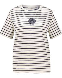 GANT - T-Shirt STRIPED MONOGRAM Relaxed Fit - Lyst