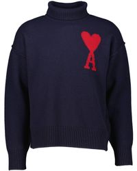 Ami Paris - Strickpullover aus Wolle AMI DE COEUR Classic Fit - Lyst