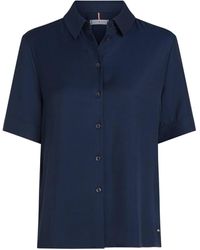 Tommy Hilfiger - Bluse SOFT VISCOSE SHIRT Relaxed Fit - Lyst