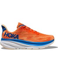 Hoka One One - Clifton 9 Schuhe für Herren in Vibrant Orange/Impala Größe 46 2/3 | Straße - Lyst