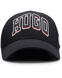 HUGO - Baseball Cap LOGO aus Baumwoll-Twill - Lyst
