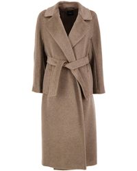 Weekend by Maxmara - Wickelmantel mit Wolle - Lyst