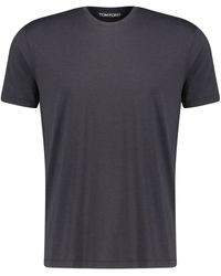 Tom Ford - T-Shirt aus Lyocell aus Baumwolle Regular Fit - Lyst