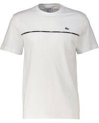 Lacoste - T-Shirt aus Baumwolljersey - Lyst