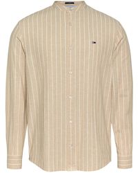 Tommy Hilfiger - Hemd aus Bio-Baumwolle und Leinen TJM LINEN MIX BND STP SHRT EXT - Lyst
