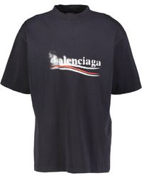 Balenciaga - T-Shirt mit Schablonen-Print - Lyst