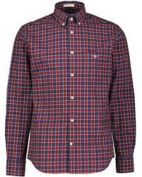 GANT - Hemd aus Baumwolle REG CLASSIC POPLIN CHECK Regular Fit - Lyst