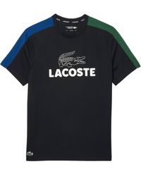 Lacoste - Tennisshirt ULTRA-DRY TENNIS COLOUR-BLOCK BIG CROCODILE - Lyst