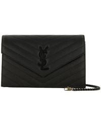 Saint Laurent - Umhängetasche aus Leder CASSANDRE WALLET CLUTCH - Lyst