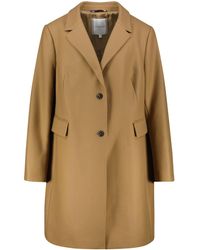 Hilfiger Belle Wool Blend Classic Coat in Natur | Lyst DE