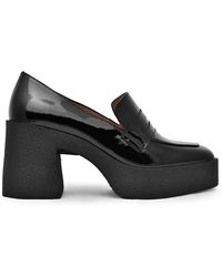 AKAADA Yoko Black Patent Leather Chunky Loafers