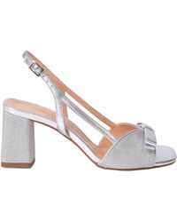 Silver Bow Heels for Women - Up to 50% off | Lyst