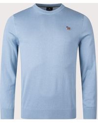 Paul Smith - Regular Fit Zebra Badge Knit Jumper - Lyst