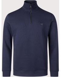 BOSS - Quarter Zip Zetrust Sweatshirt - Lyst