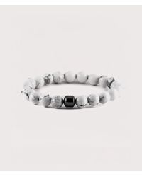 Mysterious Jeweller - Howlite Beaded Stretch Bracelet - Lyst