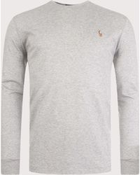 Polo Ralph Lauren - Custom Slim Fit Interlock Long Sleeve T-shirt - Lyst
