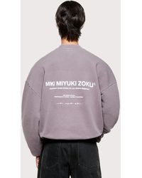 MKI Miyuki-Zoku - Oversized Design Studio Crewneck Sweatshirt - Lyst