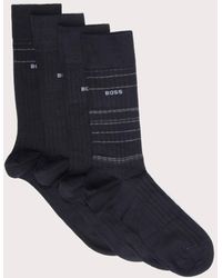 BOSS - 4 Pack Rs Rib Socks - Lyst