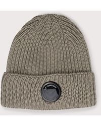 C.P. Company - Extrafine Merino Wool Lens Beanie - Lyst