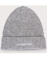 and wander - Shetland Wool Knit Cap - Lyst