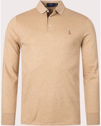 Polo Ralph Lauren - Custom Slim Fit Long Sleeve Soft Cotton Polo Shirt - Lyst