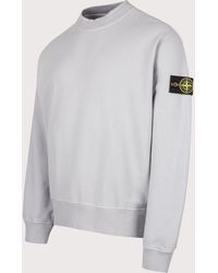 Stone Island - Oversized Fit Brushed Organic Cotton Fleece Sweatshirt - Lyst