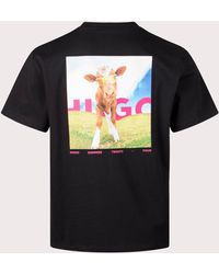 HUGO - Dowidom Back Print T-shirt - Lyst