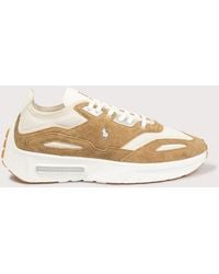 Polo Ralph Lauren - Boerum Suede-Paneled Knit Trainers - Lyst