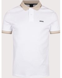BOSS - Slim Fit Network Paule Polo Shirt - Lyst