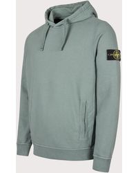 Stone Island - Brushed Organic Cotton Fleece Hoodie - Lyst
