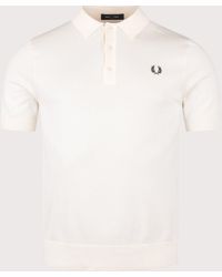 Fred Perry - Regular Fit Supima Cotton Knitted Polo Shirt - Lyst
