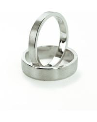 Alex&amp;er Jewellery - Bare Skin Brushed Ring 6Mm - Lyst