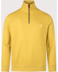 BOSS - Regular Fit Zetrust Quarter Zip Sweatshirt - Lyst