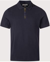 Barbour - Tailored Fit Stately Quarter Zip Polo Shirt - Lyst