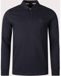 BOSS - Slim Fit Passerby Long Sleeve Polo Shirt - Lyst
