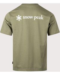 Snow Peak - New Standard Back Printed Logo T-Shirt - Lyst