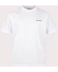 Carhartt - Loose Fit Script Embroidery T-Shirt - Lyst