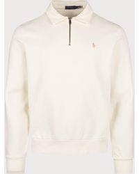 Polo Ralph Lauren - Loopback Quarter Zip Sweatshirt - Lyst
