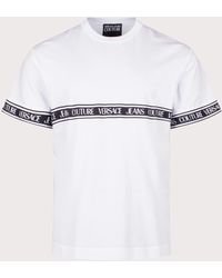 Versace - Relaxed Fit R Taped T-shirt - Lyst