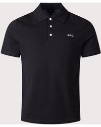 A.P.C. - Relaxed Fit Standard Polo Shirt - Lyst