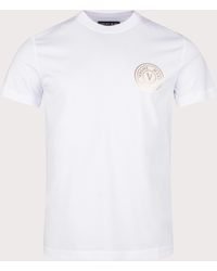 Versace - S V Emblem T.foil T-shirt - Lyst