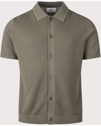 NN07 - Nalo Knit Textured Stitch Shirt - Lyst
