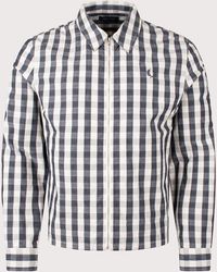 Fred Perry - Regular Fit Poplin Check Overshirt - Lyst